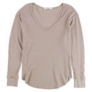 Project Social T Womens Waffle Scoop Basic T-Shirt, NWT